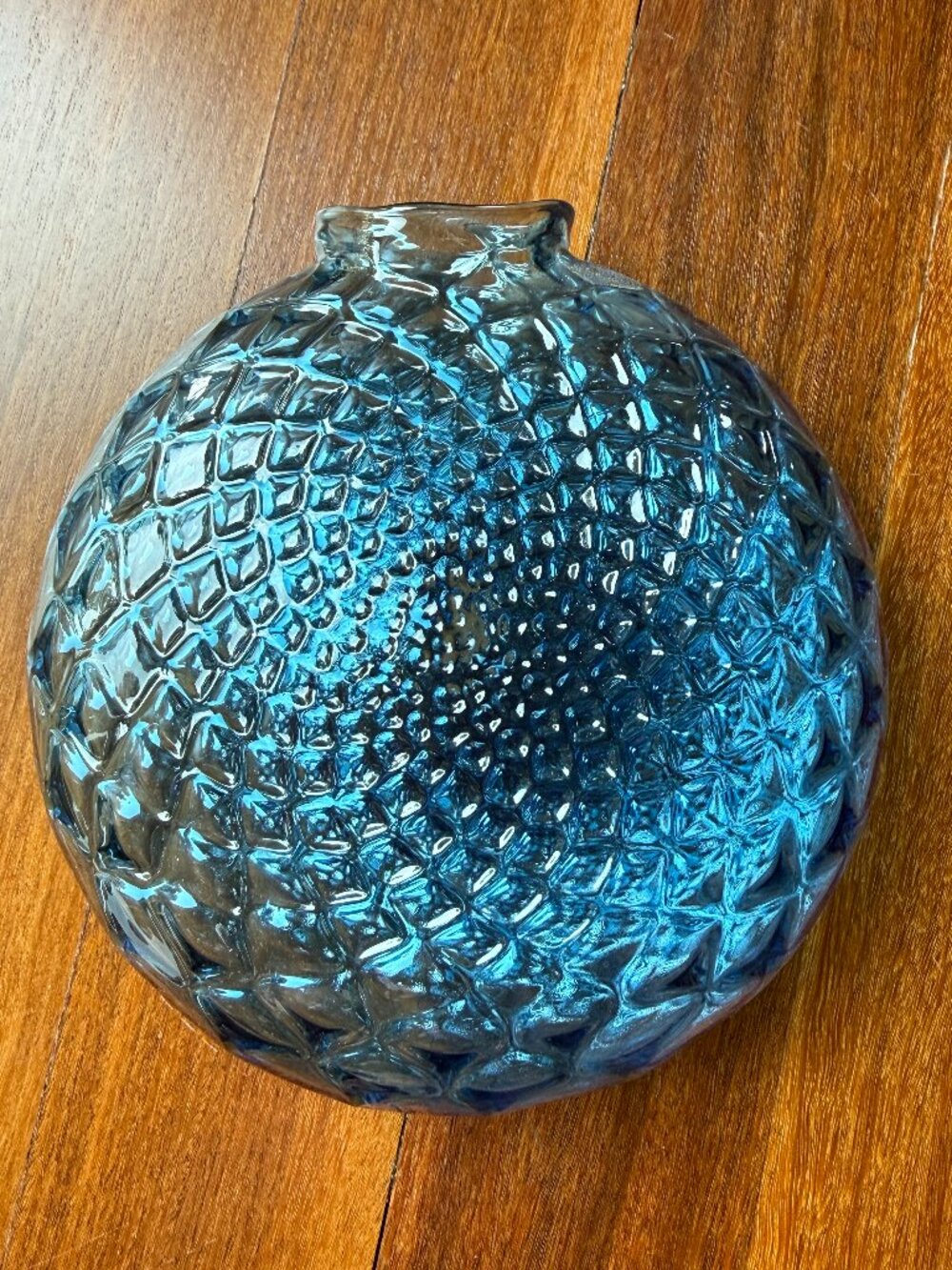 Blue Handblown Glass Michael Hayes